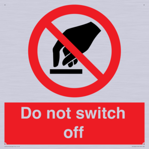 Do not switch off 